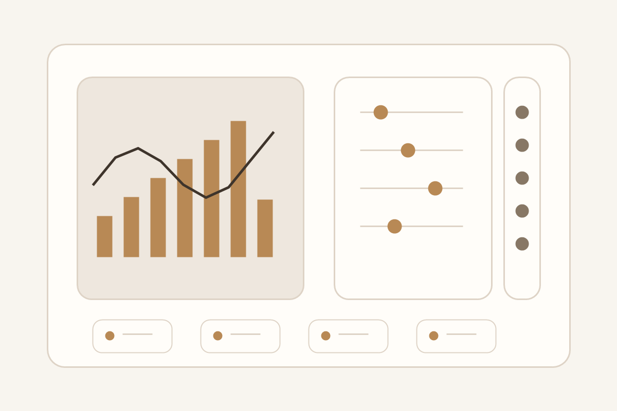 Personalized indexing portfolio illustration